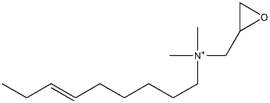 N,N-Dimethyl-N-(6-nonenyl)-2-oxiranemethanaminium Structure