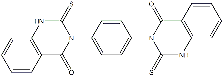 3,3'-(1,4-Phenylene)bis[1,2-dihydro-2-thioxoquinazolin-4(3H)-one],,结构式