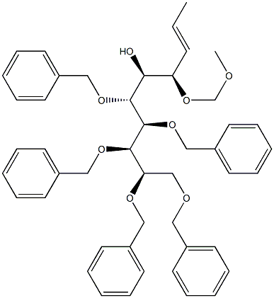 (2E,4R,5S,6R,7R,8R,9R)-6,7,8,9,10-Penta(benzyloxy)-4-(methoxymethoxy)-2-decen-5-ol Struktur