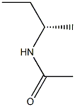 (+)-N-[(S)-sec-ブチル]アセトアミド 化学構造式