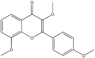2-(4-Methoxyphenyl)-3,8-dimethoxy-4H-1-benzopyran-4-one