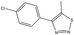4-(4-Chlorophenyl)-5-methyl-1,2,3-thiadiazole Struktur