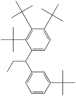 1-(2,3,4-Tri-tert-butylphenyl)-1-(3-tert-butylphenyl)propane Structure