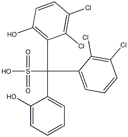 (2,3-Dichlorophenyl)(2,3-dichloro-6-hydroxyphenyl)(2-hydroxyphenyl)methanesulfonic acid