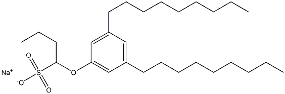 1-(3,5-Dinonylphenoxy)butane-1-sulfonic acid sodium salt Struktur