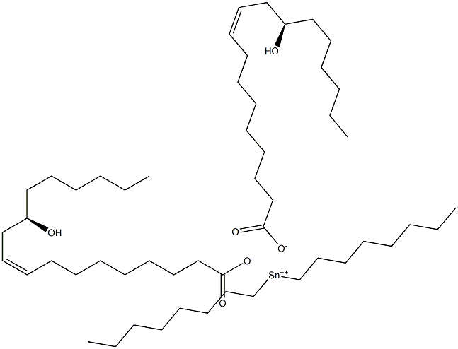 Diricinoleic acid dioctyltin(IV) salt Structure