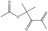 2,4-Dimethyl-4-acetoxy-1-penten-3-one Structure