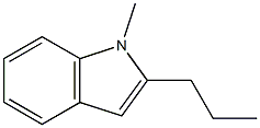 1-Methyl-2-propyl-1H-indole,,结构式