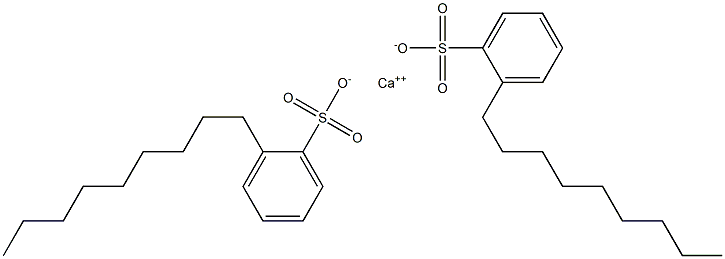 Bis(2-nonylbenzenesulfonic acid)calcium salt 结构式