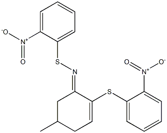 5-Methyl-1-(2-nitrophenylthioimino)-2-(2-nitrophenylthio)-2-cyclohexene