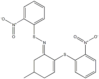  5-Methyl-1-(2-nitrophenylthioimino)-2-(2-nitrophenylthio)-2-cyclohexene