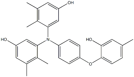 N,N-Bis(5-hydroxy-2,3-dimethylphenyl)-4-(2-hydroxy-4-methylphenoxy)benzenamine