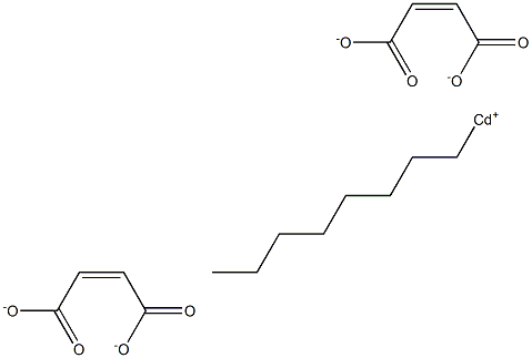 Bis(maleic acid 1-octyl)cadmium salt,,结构式