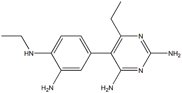 2,4-Diamino-6-ethyl-5-(3-amino-4-(ethylamino)phenyl)pyrimidine Struktur
