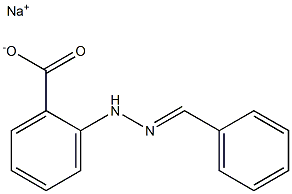 o-(2-Benzylidenehydrazino)benzoic acid sodium salt Structure