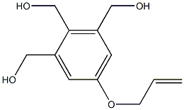 1-Allyloxy-3,4,5-tris(hydroxymethyl)benzene 结构式