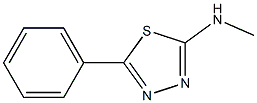 5-フェニル-N-メチル-1,3,4-チアジアゾール-2-アミン 化学構造式