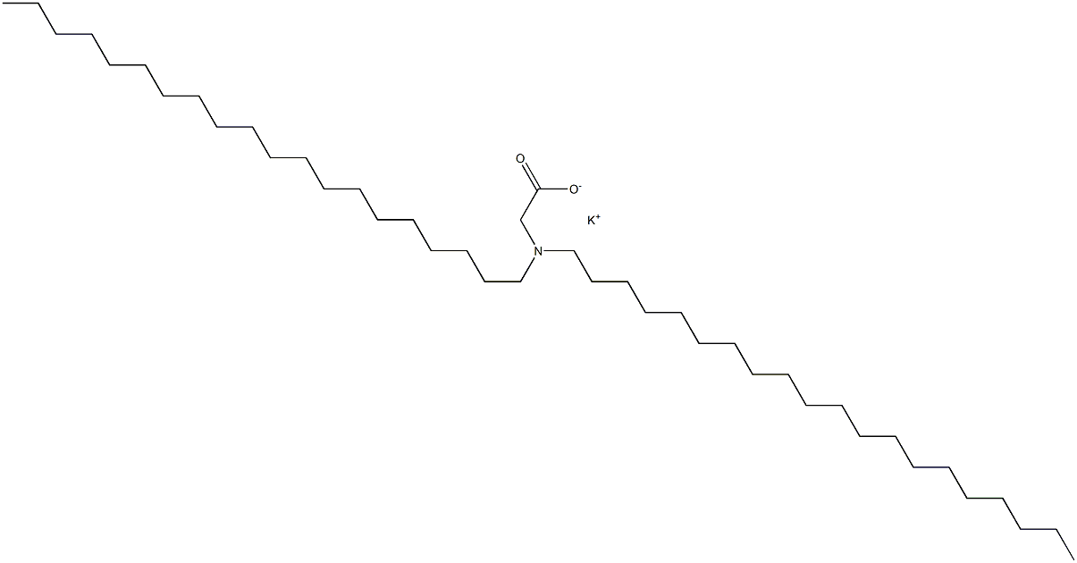 N,N-Diicosylglycine potassium salt Structure