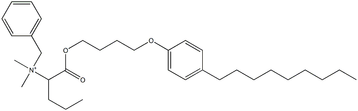 N,N-Dimethyl-N-benzyl-N-[1-[[4-(4-nonylphenyloxy)butyl]oxycarbonyl]butyl]aminium Structure