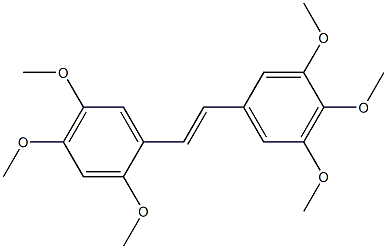 (E)-2,3',4,4',5,5'-Hexamethoxystilbene Structure