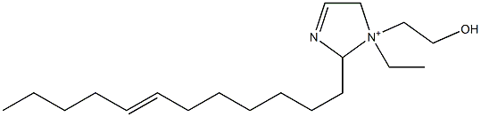 2-(7-Dodecenyl)-1-ethyl-1-(2-hydroxyethyl)-3-imidazoline-1-ium Structure