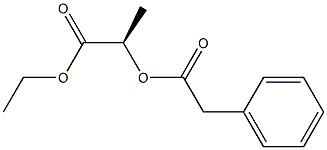 [R,(+)]-2-[(Phenylacetyl)oxy]propionic acid ethyl ester Struktur