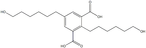 2,5-Bis(6-hydroxyhexyl)isophthalic acid,,结构式