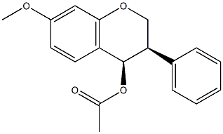 CIS-7-Methoxyisoflavan-4-ol acetate Structure