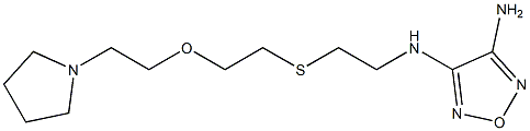 3-[[8-(Pyrrolidin-1-yl)-6-oxa-3-thiaoctan-1-yl]amino]-4-aminofurazan Structure