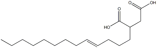 6-Pentadecene-1,2-dicarboxylic acid,,结构式