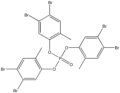 Phosphoric acid tris(3,4-dibromo-6-methylphenyl) ester Structure