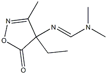 3-Methyl-4-ethyl-4-[[(dimethylamino)methylene]amino]isoxazol-5(4H)-one Structure