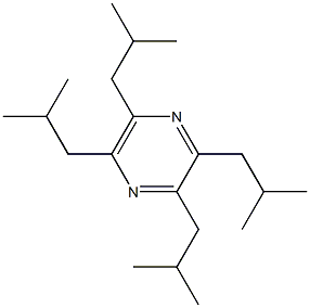 2,3,5,6-Tetrakis(2-methylpropyl)pyrazine Structure