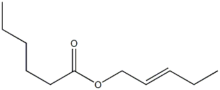 カプロン酸2-ペンテニル 化学構造式