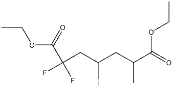 2,2-Difluoro-4-iodo-6-methylheptanedioic acid diethyl ester