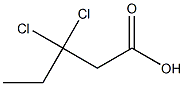 3,3-Dichlorovaleric acid Struktur