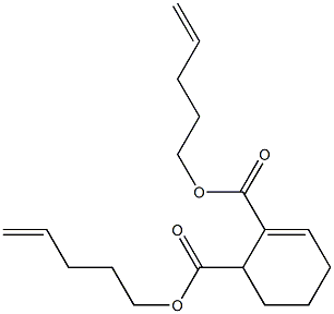 2-Cyclohexene-1,2-dicarboxylic acid bis(4-pentenyl) ester Structure