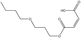 Maleic acid hydrogen 1-(3-butoxypropyl) ester,,结构式