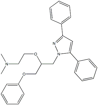 1-[3-Phenoxy-2-[2-(dimethylamino)ethoxy]propyl]-3,5-diphenyl-1H-pyrazole Structure