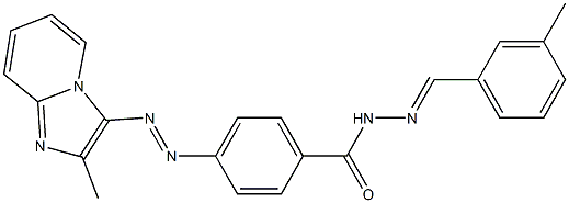 4-[(2-Methylimidazo[1,2-a]pyridin-3-yl)azo]-N'-(3-methylbenzylidene)benzohydrazide