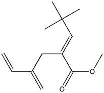 2-(2,2-Dimethylpropylidene)-4-methylene-5-hexenoic acid methyl ester Structure