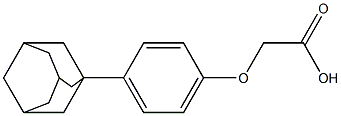 1-[4-(Carboxymethoxy)phenyl]adamantane Structure