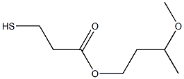 3-Mercaptopropanoic acid 3-methoxybutyl ester Structure