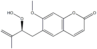 6-[(2S)-2-Hydroperoxy-3-methyl-3-butenyl]-7-methoxycoumarin Structure