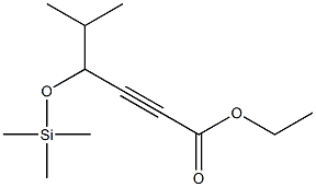 4-Trimethylsilyloxy-5-methyl-2-hexynoic acid ethyl ester,,结构式
