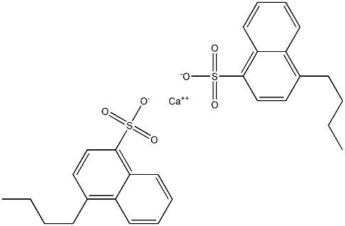 Bis(4-butyl-1-naphthalenesulfonic acid)calcium salt Structure