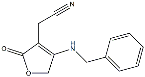 2,5-Dihydro-2-oxo-4-benzylamino-3-furanacetonitrile Struktur
