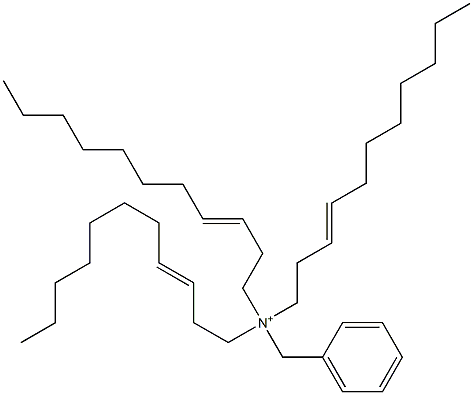 トリ(3-ウンデセニル)ベンジルアミニウム 化学構造式