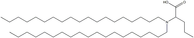 2-(Dinonadecylamino)valeric acid Structure