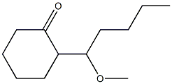 2-(1-Methoxypentyl)cyclohexanone Structure